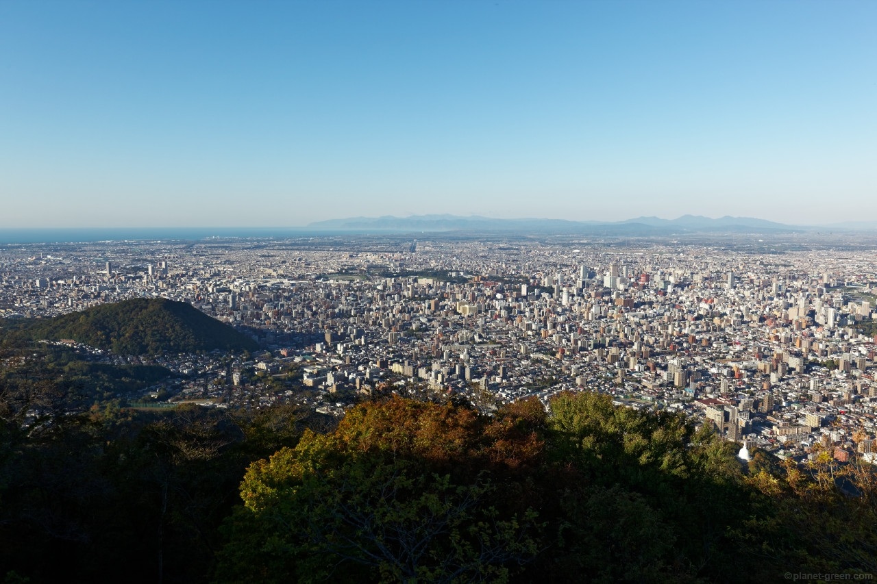 札幌市 藻岩山 展望台からの眺望