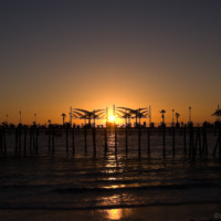 Redondo Beach（レドンドビーチ）の夕日