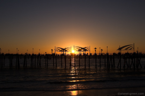Redondo Beach（レドンドビーチ）の夕日